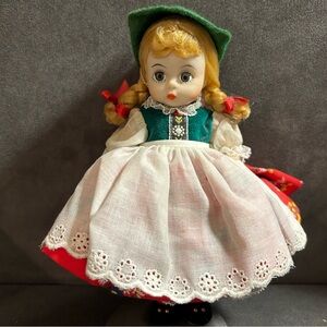 TYROLEAN GIRL Madame Alexander 8" Doll from the 1960s. Very Rare.